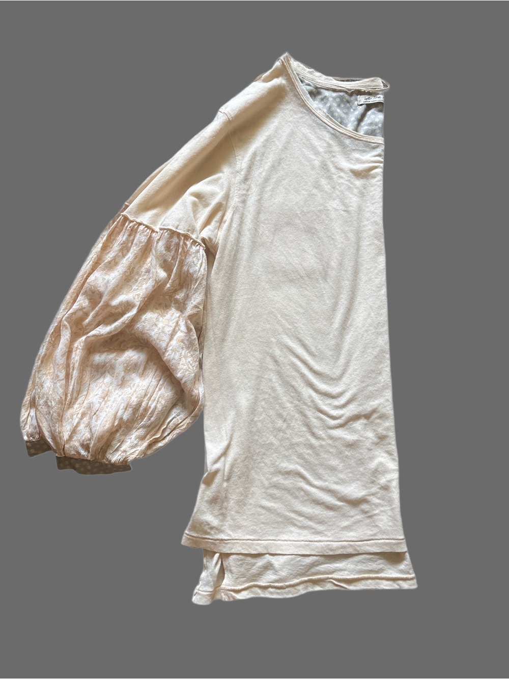 We The Free Cream Balloon-Sleeve Top - Picture 3 of 8